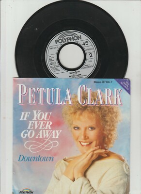Petula Clark - If you ever go away -downtown - rar mit Photokarte + Presse Info 