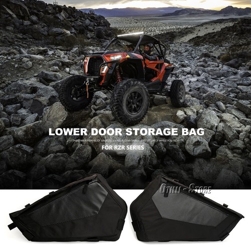 For Polaris RZR XP 4 New UTV Accessories Side Lower Door Storage Tool Bags Kit - Picture 3 of 7