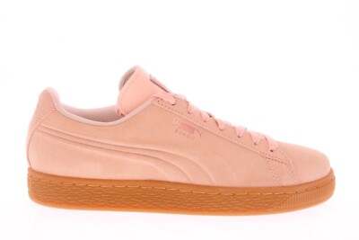 NEW NIB Puma Suede Emboss Foil Jr Kids GS Sneakers Rose/Rose Gold