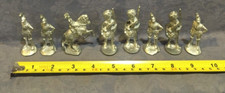 Seven Unpainted Cast Lead Figurines Of Soldiers