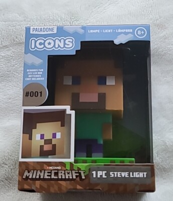 Minecraft Steve Night Light Lamp 3D Character Figure ICONS Paladone