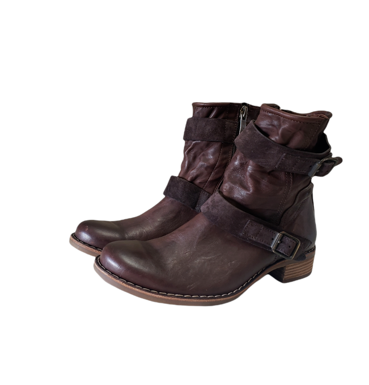 leather ankle biker boots womens