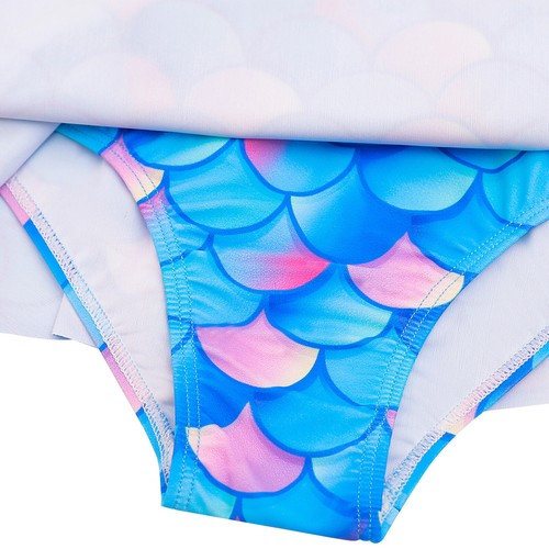 Kids Girls Swimmsuits Fish Scales Print Swimwear Bathing Suit Bodysuit Bikini - Picture 42 of 47