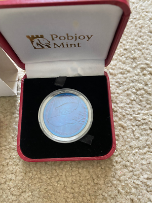 幸運のシンボル♥タツノオトシゴ　ヴァージン諸島（5ドルチタニウムブルー） 2013 British Virgin Islands 5 Dollars Wildlife Blue Whale Titanium