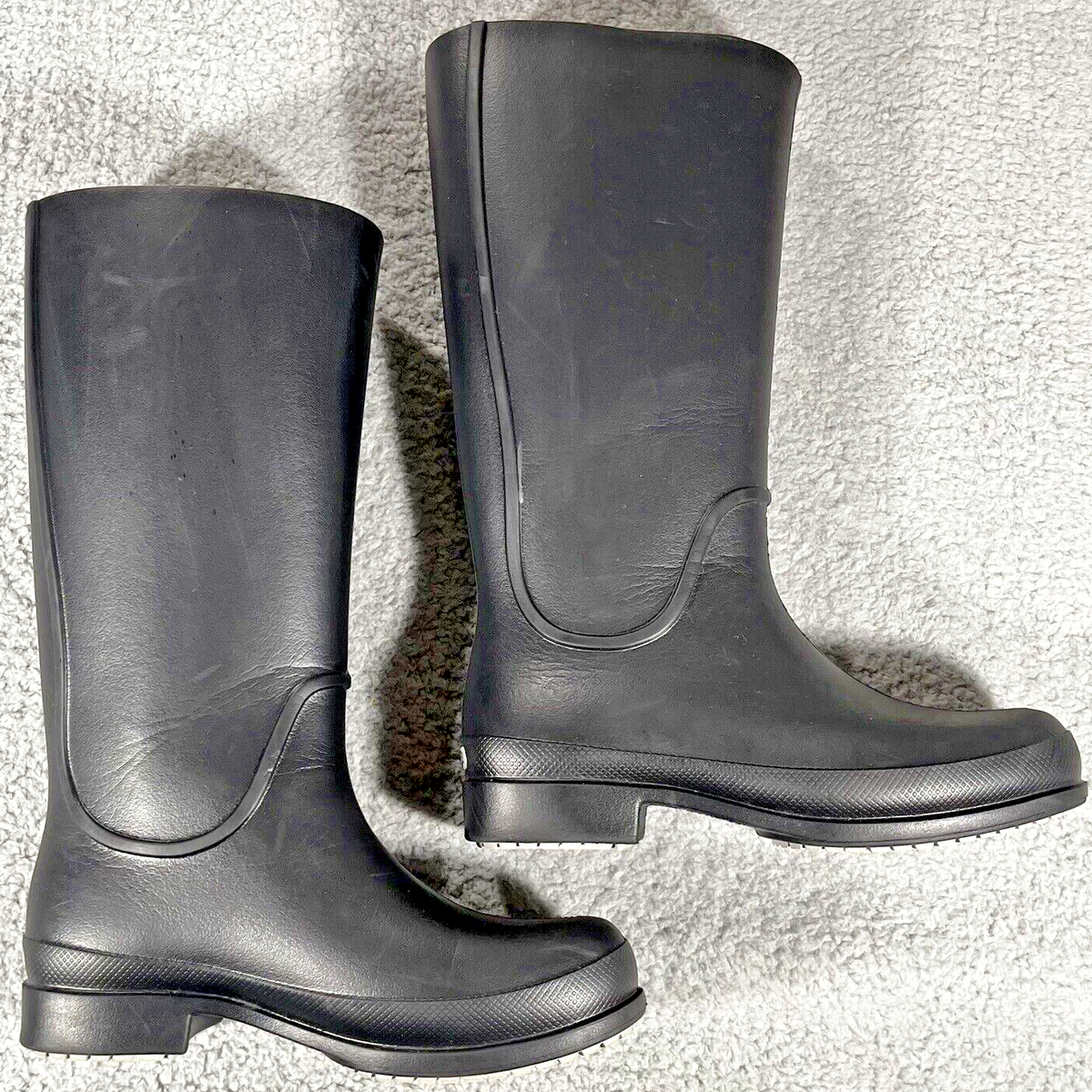 CROCS Rain Boots Womens Black 13