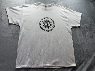 Fruit Of The Loom Dropkick Murphys The Gangs All Here T-Shirt Men's 2XL White