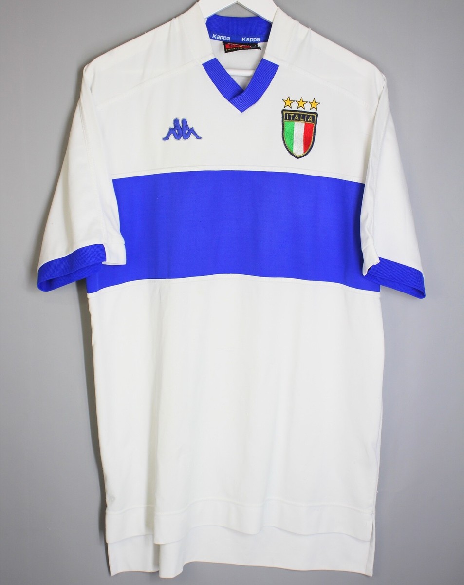 ITALY NATIONAL TEAM 1998/1999 AWAY FOOTBALL SHIRT JERSEY KAPPA XL
