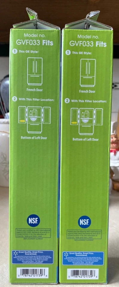 Replacement Refrigerator Water Filter GE RPWF 1 Green Box Great Value(2) FreeS&H - Image 2 of 4