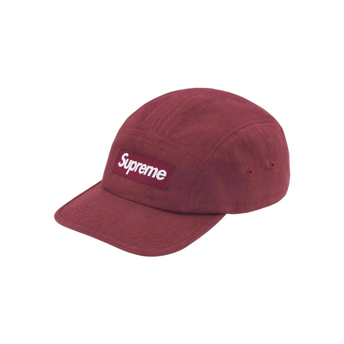 Casquette de camp Supreme Denim rouge   24FW  