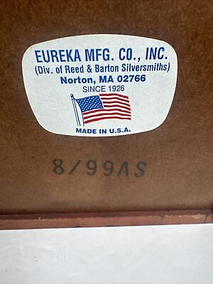 EUREKA MFG. CO./Reed&Barton Silversmiths Wood Jewelry Box EUREKA MFG. CO./Reed&Barton Silversmiths Wood Jewelry Box