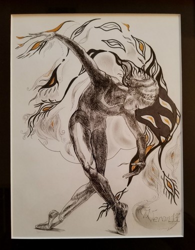 “Firebird”. Dibujo académico clásico, original, único en su clase  - Imagen 2 de 2