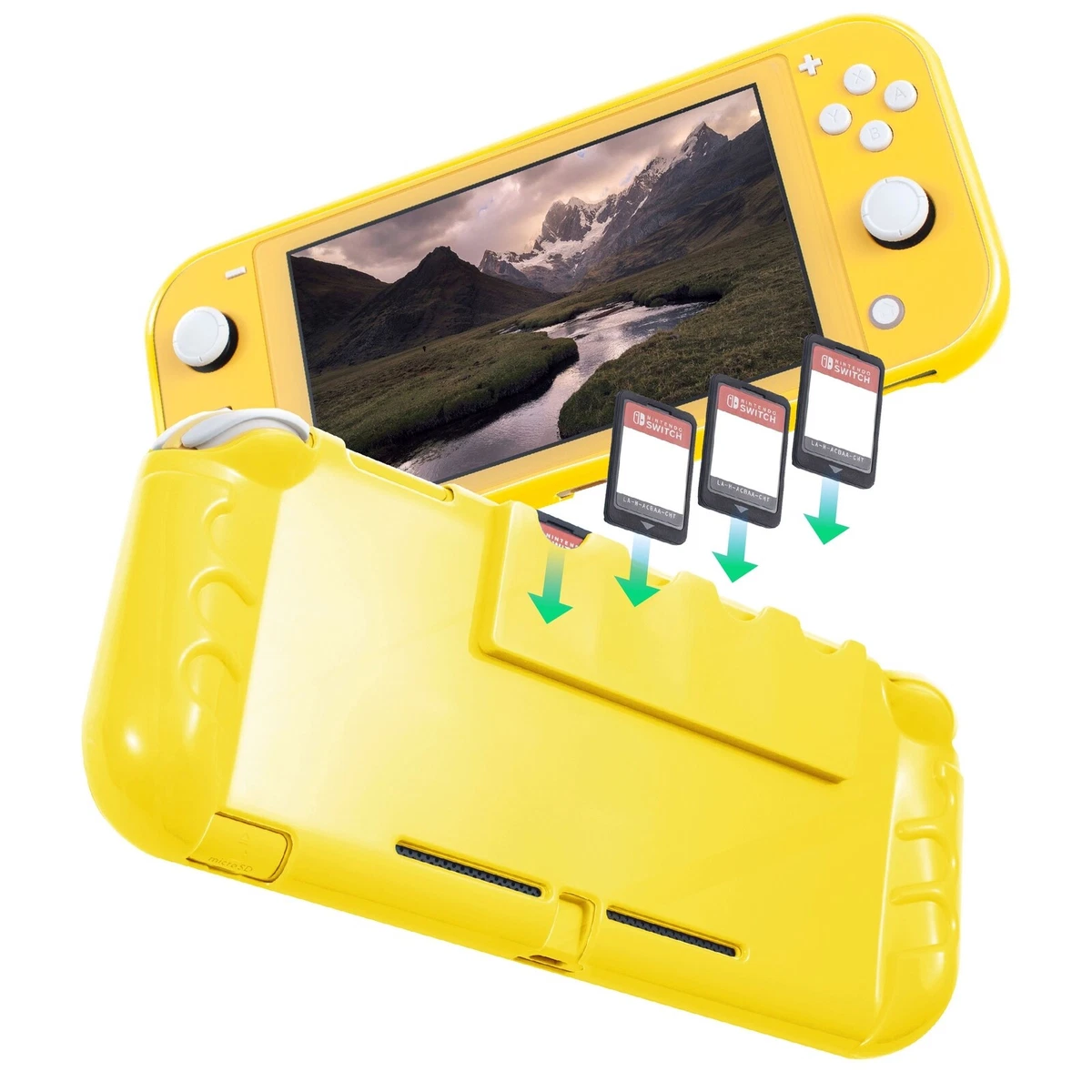 Protective Case for Nintendo Switch Lite, Full Protection Switch Lite  Cover, TPU Shock-Absorption and Anti-Scratch for Nintendo Switch with  Bult-in