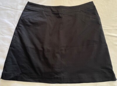 NIKE Golf Athleisure Women's Dri Fit UV Black Skort 251388-010 Size 10 NWT