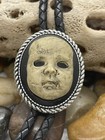 Gothic Wedding Rockabilly Western Southwest Demon DEAD Baby Doll Skull Bolo tie