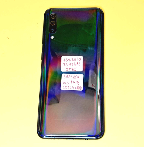 🔥NO POWER+CRACKED LCD🔥 SAMSUNG GALAXY A50 SM-A505W UNLOCKED ANDROID CELL PHONE