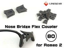 LINEGEAR Accoppiatore flessibile ponte naso per Oakley Romeo2 - 2 pezzi [NBFC80-DG] 