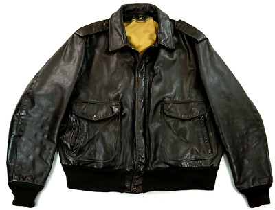 SCHOTT A-2 184SM Piloten Bomber Flieger Lederjacke 58 XL-XXL