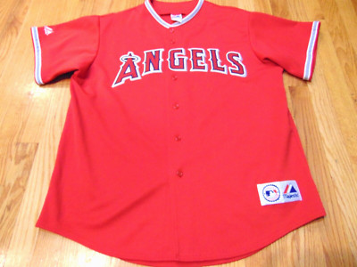 ANGELS Majestic ベースボールジャージ レッド ANGELS Majestic ベース