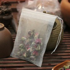 100 Pcs Coffee Filter Bag Drawstring Bag Kitchen Paper Tea Bag 0.06 per strip
