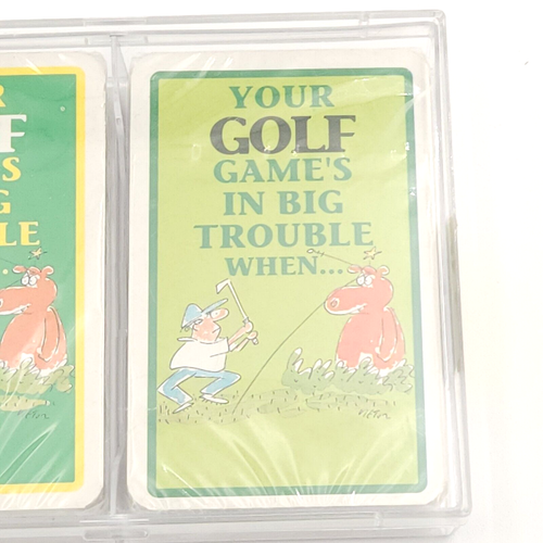 Mazzi di Carte da Gioco Tema Golf (3) Citazioni Giochi Umorismo Divertenti Sport Regali Sigillati - Foto 4 di 10