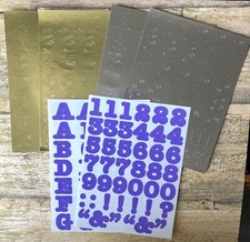Creative Memories LARGE ABC/123 Stickers CLASSIC SILVER or GOLD or BOLD PURPLE