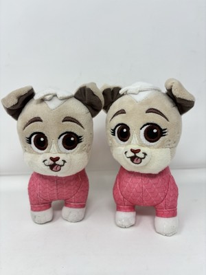 Lot Of 2 Dog Disney Junior Puppy Pals Keia 6  Plush stuffed Animal Pair Twins