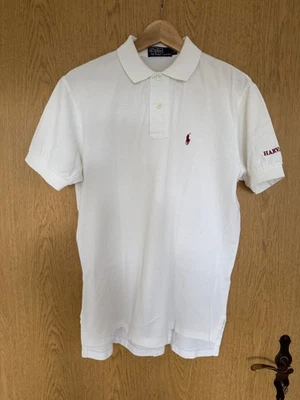 Polo Ralph Lauren Poloshirt Herren Polohemd Shirt Polokragen Gr. M Weiß Harvard - Bild 1 von 4