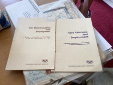 1975/76 Sex Discrimination and Race Relations and Employment booklets. EEF
