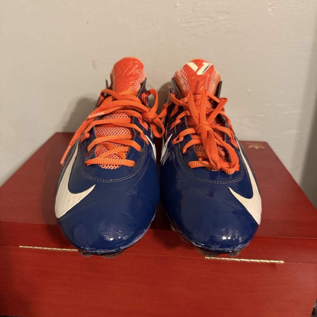 Nike Vapor Carbon Elite 2.0 Fly TD Cleats SZ 10.5 Broncos Auburn