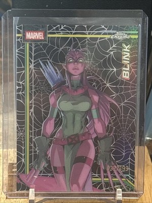 2026 Topps Chrome Marvel Comics Spider-Web Refractor /399 Blink #018