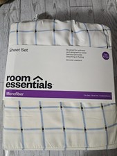Room Essentials Twin / Twin XL Flat Fitted Sheet Set