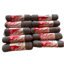 Lily Sugar 'n Cream Sporty Cotton Sport Weight Yarn Taupe Lot 10 Discontinued