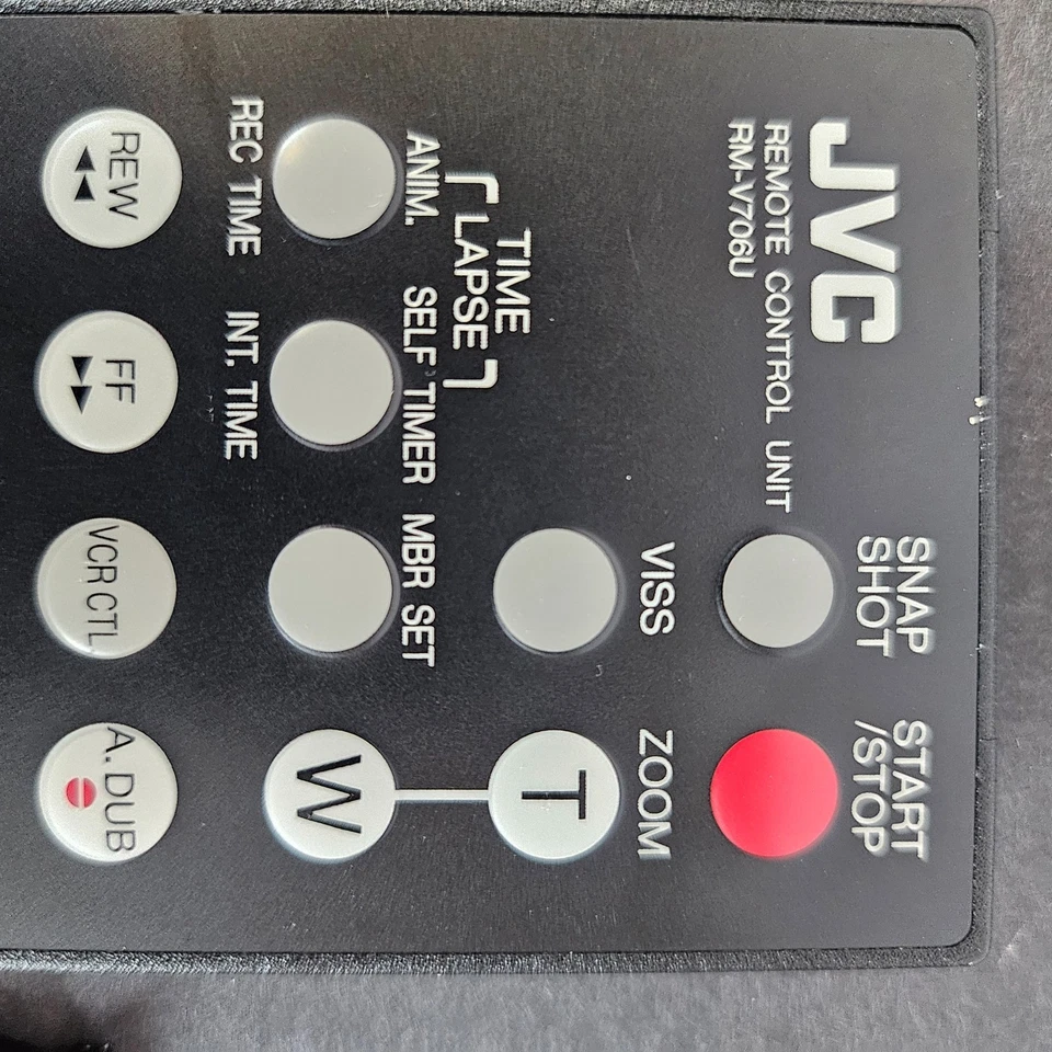 JVC Remote Control Unit RM-V706U Super VHS Camcorder Vintage Vtg Camera Video  - Image 2 of 4