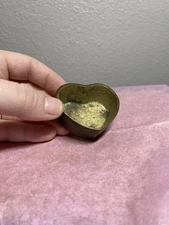 Timeless Brass Heart Shaped Mini Trinket Dish- Cottage Core/Cozy Home Aesthetic
