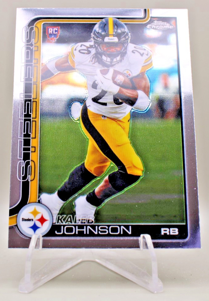 2025 Topps Chrome Football - Kaleb Johnson #323 Chrome Steelers (RC)