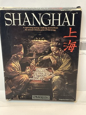 Shanghai - Computer Video Game Floppy Apple Macintosh Activision
