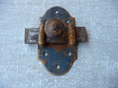 targette ancienne en fer forgé - Photo 1/4