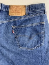 Vtg Levis 501 Mens 46x32 Blue Button Fly Made in USA 90s (Fits 42x29)