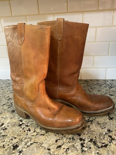 Bottes American Eagle Pour Homme – Taille US 11, Marron Cuir, Style Cheville