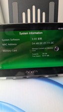 Playstation Vita Console Boxed With All Papers 3.65 Firmware Excellent Condition