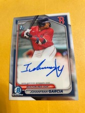 2024 Topps Bowman Chrome Johanfran Garcia RC Auto Red Sox #CPA-JG