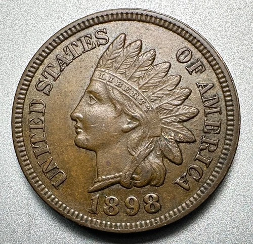 1898  INDIAN CENT  AU/UNC   #1924