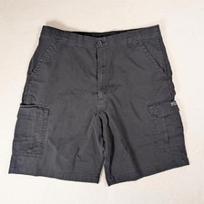 Wrangler Cargo Men's Shorts Black 38 x 10 Cotton Flat Front Relaxed Fit