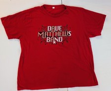 Vintage 1990's Dave Matthews Band Red T-Shirt - Men's Size XL