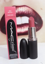 MAC MACximal Sleek Satin Lipstick 0.12 oz 802 BRAVE IMPERFECT SEE PICTURES