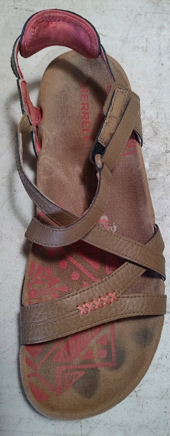 Scarpa sandali Merrell Sandspur Rose da donna in pelle marrone taglia 7