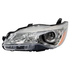 TRQ Passenger Side Headlight Assembly Halogen Compatible with 2013-2015 Toyota