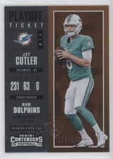 2017 Panini Contenders Season Ticket Playoff Ticket /249 Jay Cutler #92 7l6