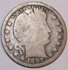 1897-P Barber Quarter - Good - #1010E