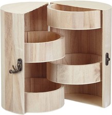 RAYHER - COLONNA IN LEGNO GREZZO FSC PORTA GIOIELLI MILANO - Ø15CM H.21CM - 4 RI